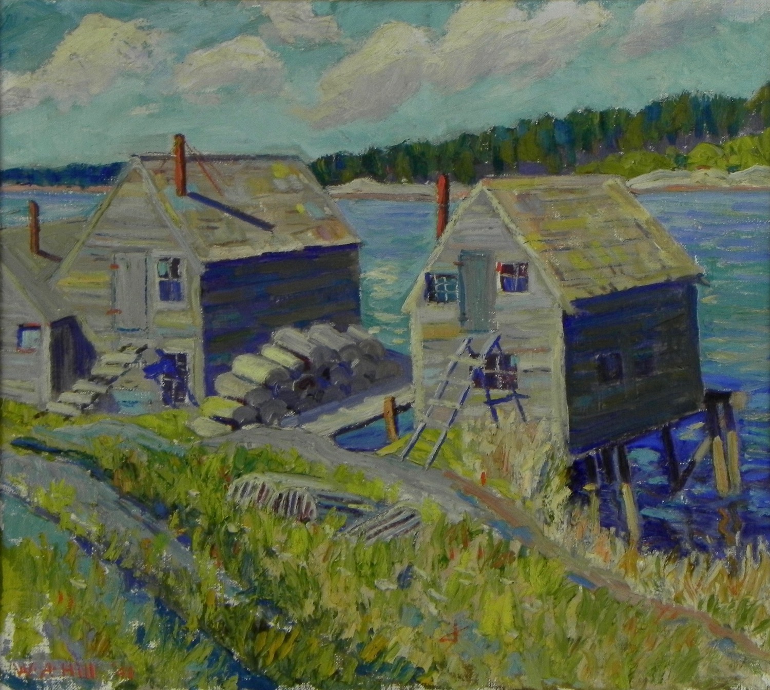 Fish Houses, Lowell Cove, Harpswell Maine